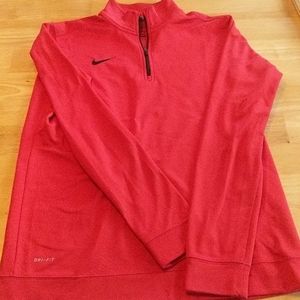 Nike Red Dri-Fit Pullover